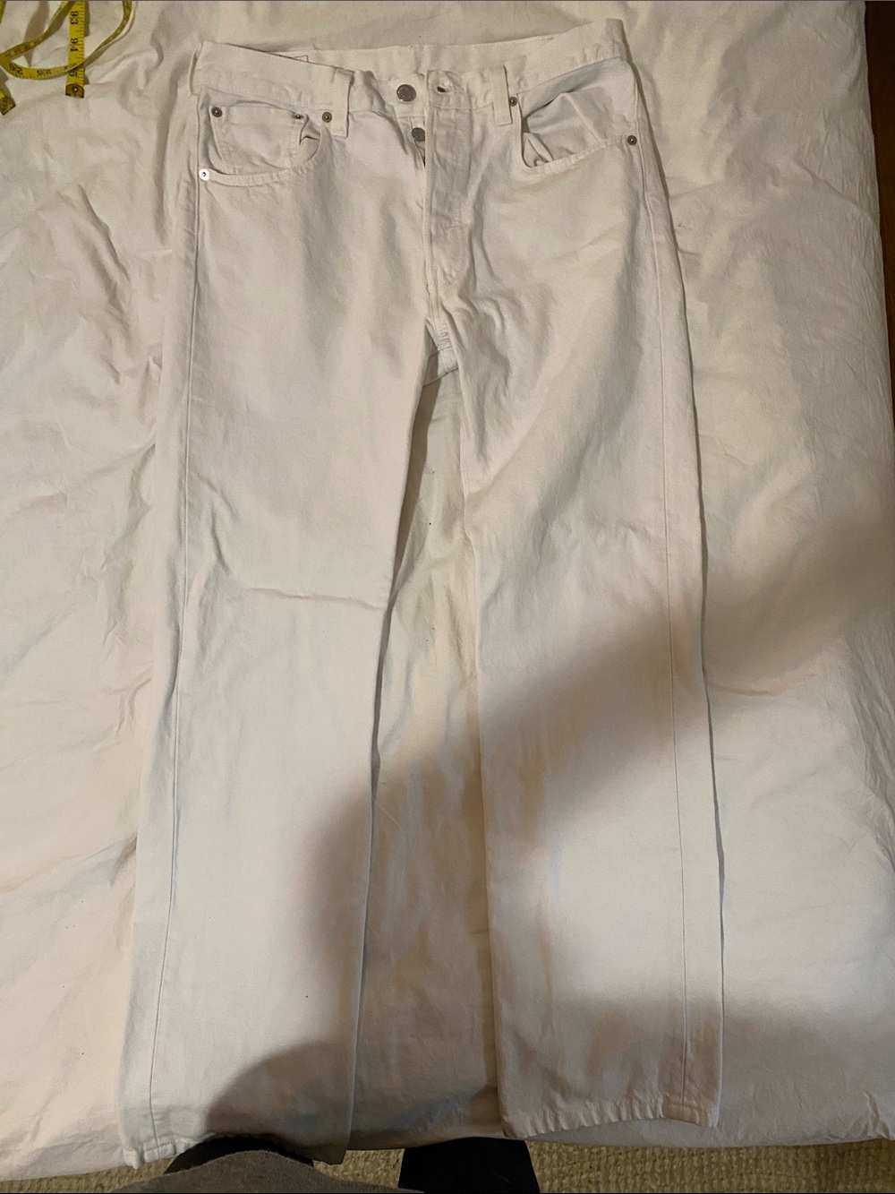 Levi's White Men's Straight Jeans